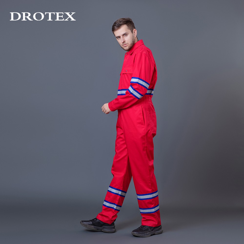 Uniform Aramid Fame Resistant Oil Gas Safety Coverall Clothing