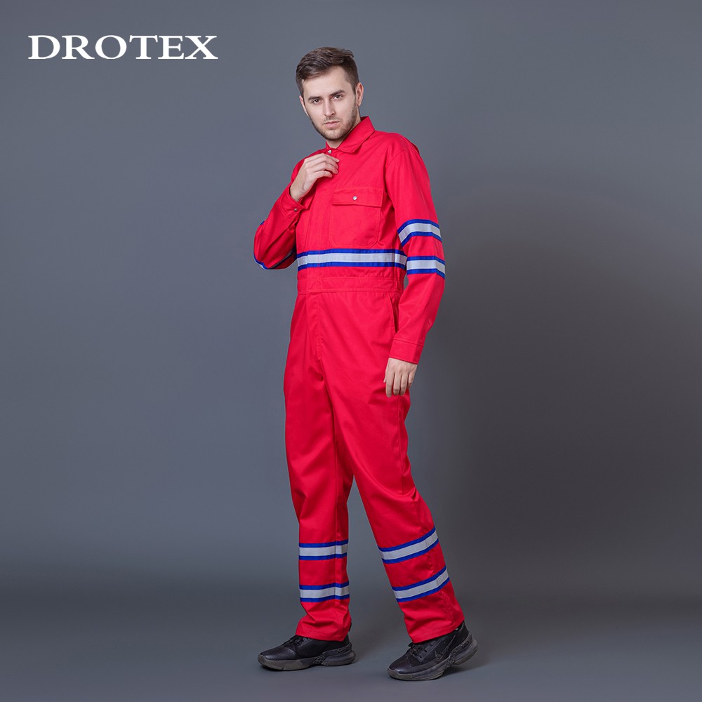 Uniform Aramid Fame Resistant Oil Gas Safety Coverall Clothing