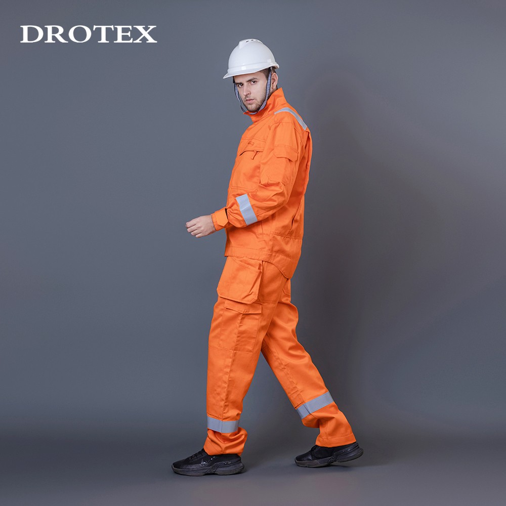 Flame Resistant Antistatic Uniform Mining Workwear Suits For Men | DROTEX