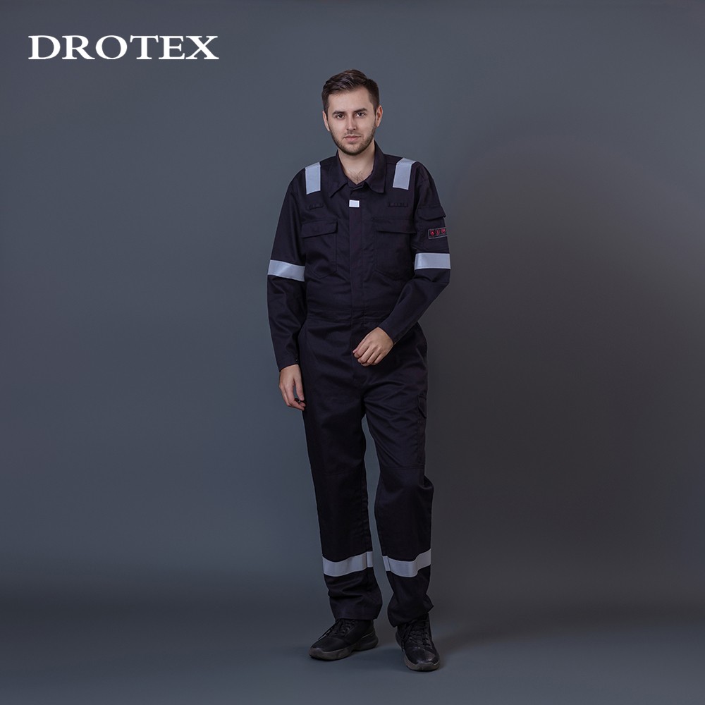 Workwear Reflective Safety Wear Clothes Industrial FR Coverall Suits ...