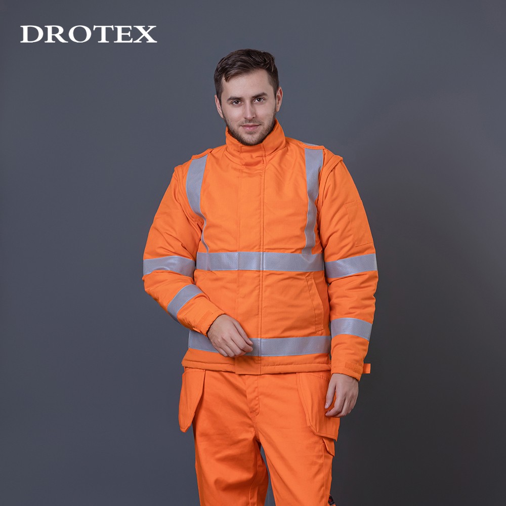 Winter Reflective Fire Resistant Work Safety Jacket Men | DROTEX