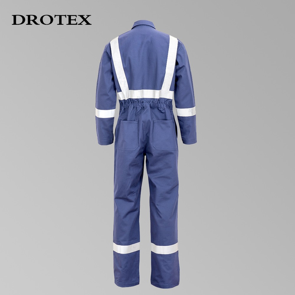 Cotton Anti Static Anti Flame Uniform Mechanic Welding Coverall