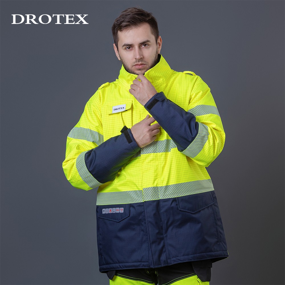 Sioen Carmaux Hi-Vis Flexothane Waterproof Rain Jacket
