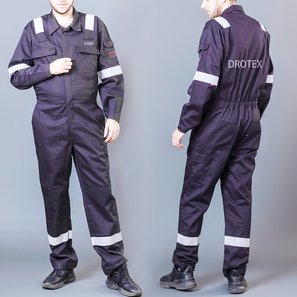 260gsm FR Cotton Flame Resistant Uniforms Workwear Fire Retardant Clothing