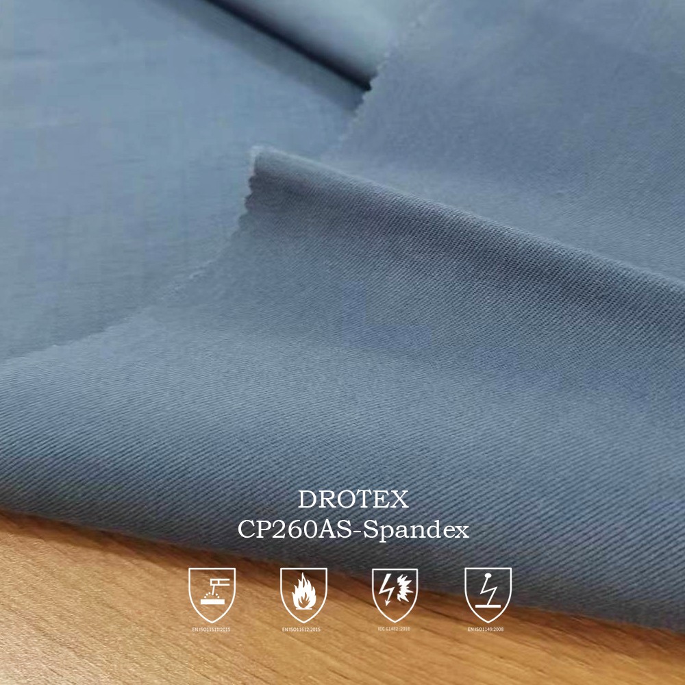 CP290AS-S Cotton Polyester Elastane Flame Retardant Fabric