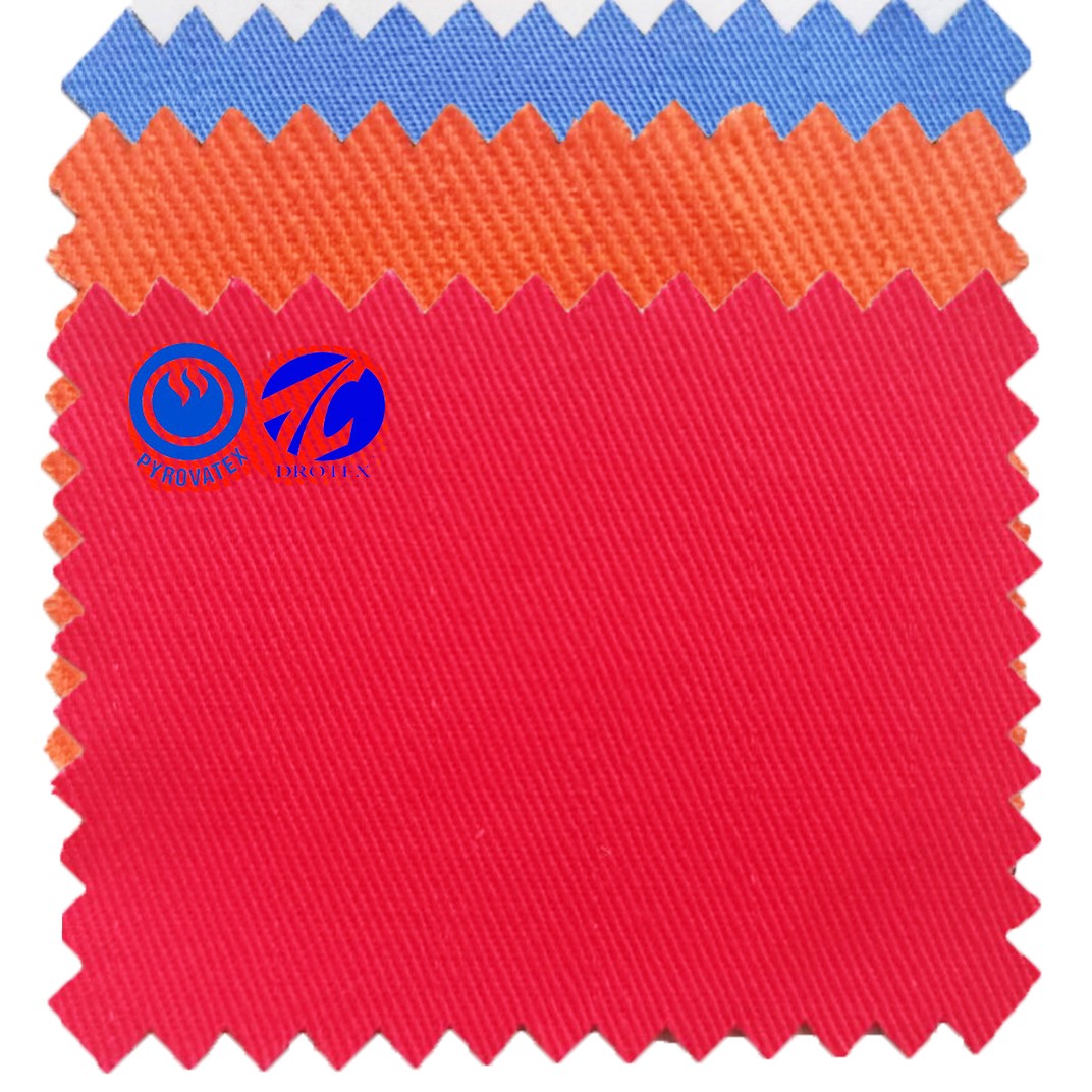 260gsm Cotton PYROVATEX Treatment Flame Retardant Fabric