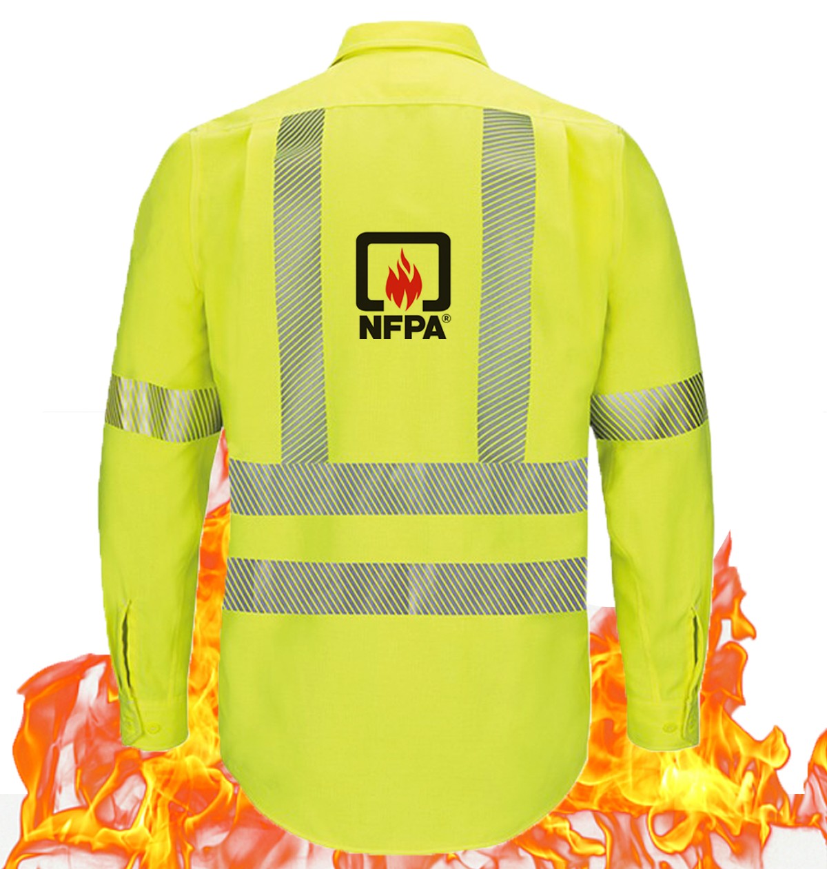 Hivis Flame Resistant Reflective Work Shirt