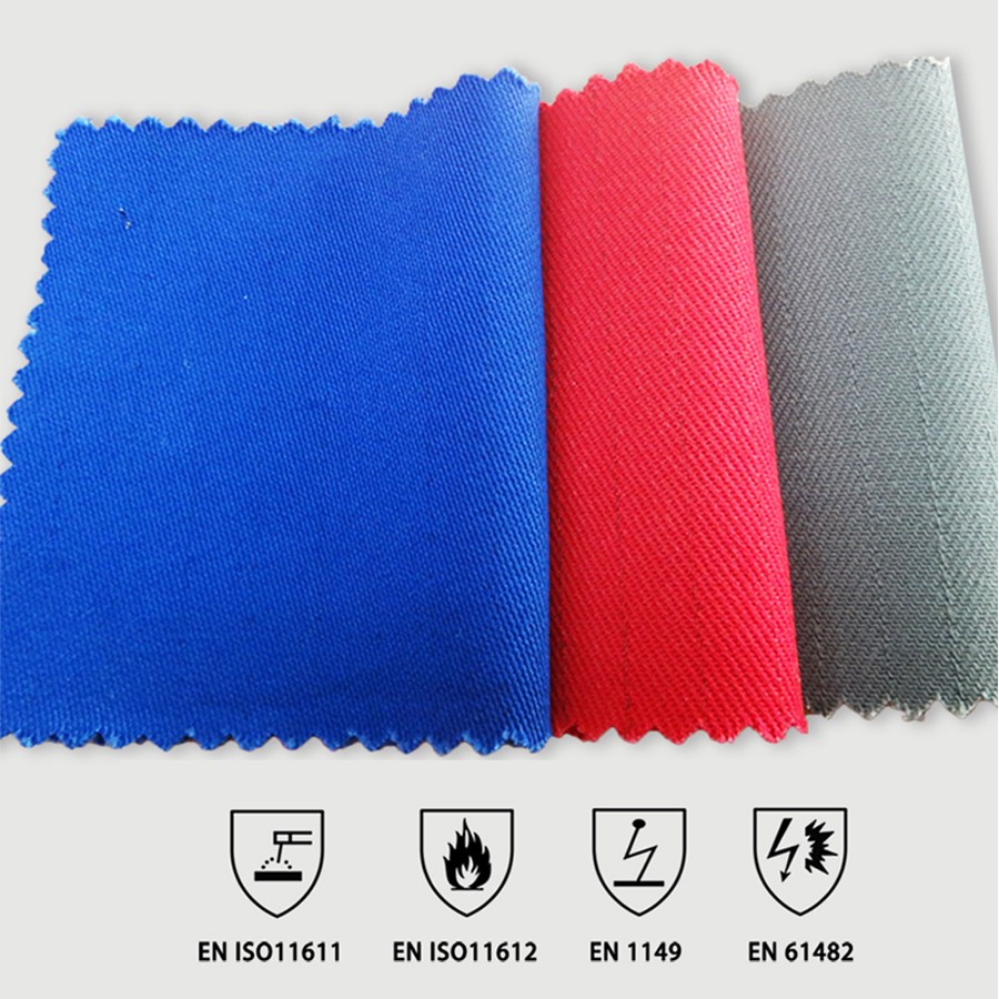 CNFR5.5AS 200gsm Cotton Nylon Arc Protection Flame Retardant Fabric