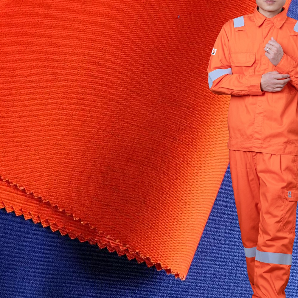 Environmentally Friendly Cotton Lyocell Recycle Polyester Fire Retardant Fabric