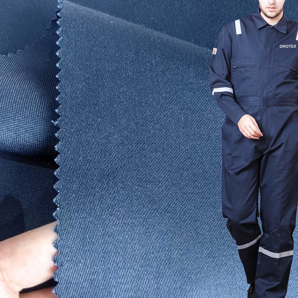 Eco-friendly Cotton Lyocell Recycle Polyester Ant-static Fire Retardant Fabric