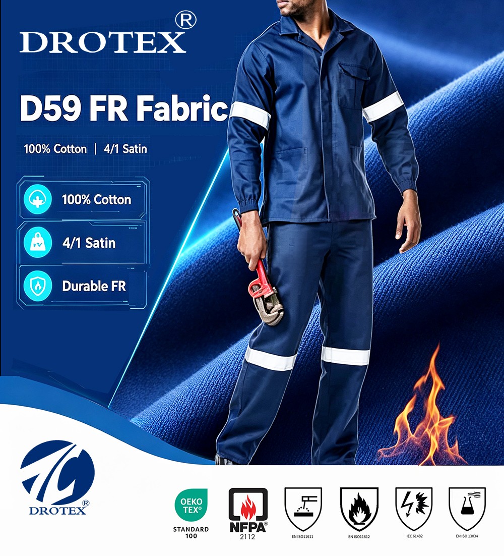 100% D59 Flame and Acid retardant fabric